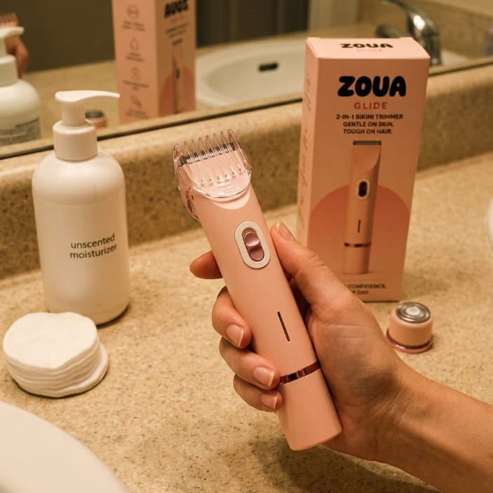 Customer photo review of Zoua Glide | Gentle on Skin. Tough on Hair.