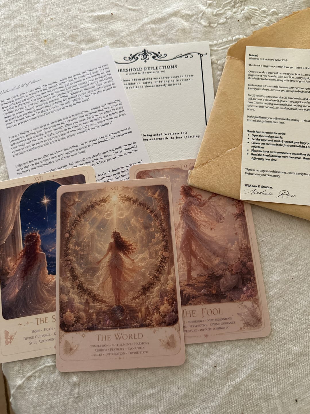 Customer photo review of Sanctuary Letter Club via Post Mail