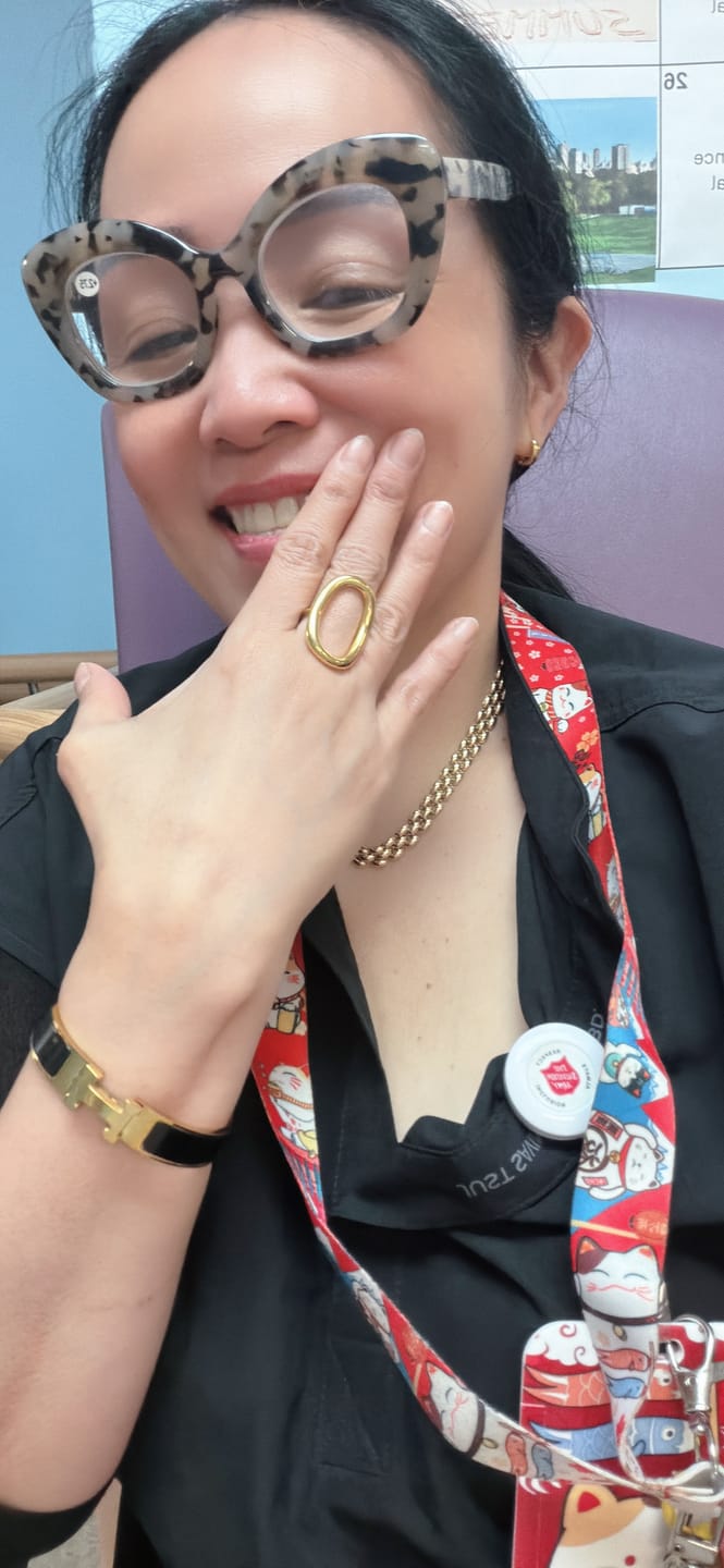 Customer photo review of Moonwave Ring