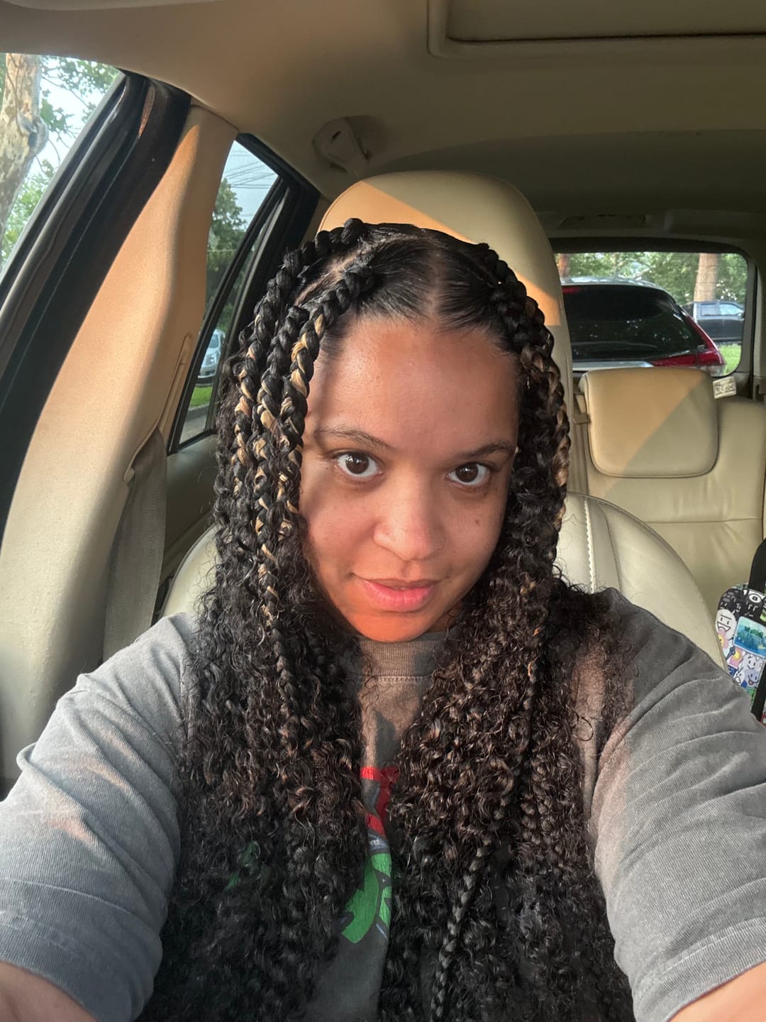 Customer photo review of Water Deep Wave Feather Crochet Hair