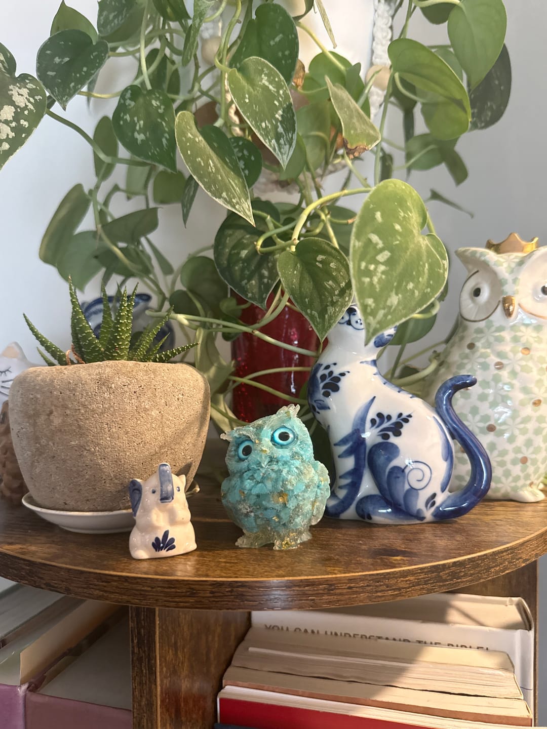 Customer photo review of Olivenorma Natural Crystal Owl Gemstone Decoration
