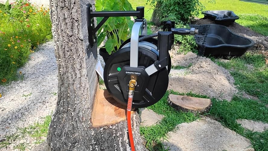 Customer photo review of Swivel Wall Mounted Hose Reel