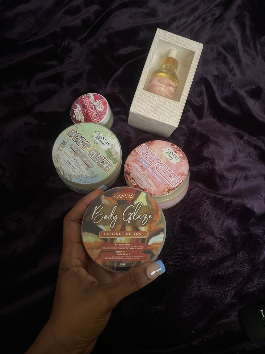 Customer photo review of (NEW) BODY GLAZE: FALLING FOR YOU (Premium Fragrance)