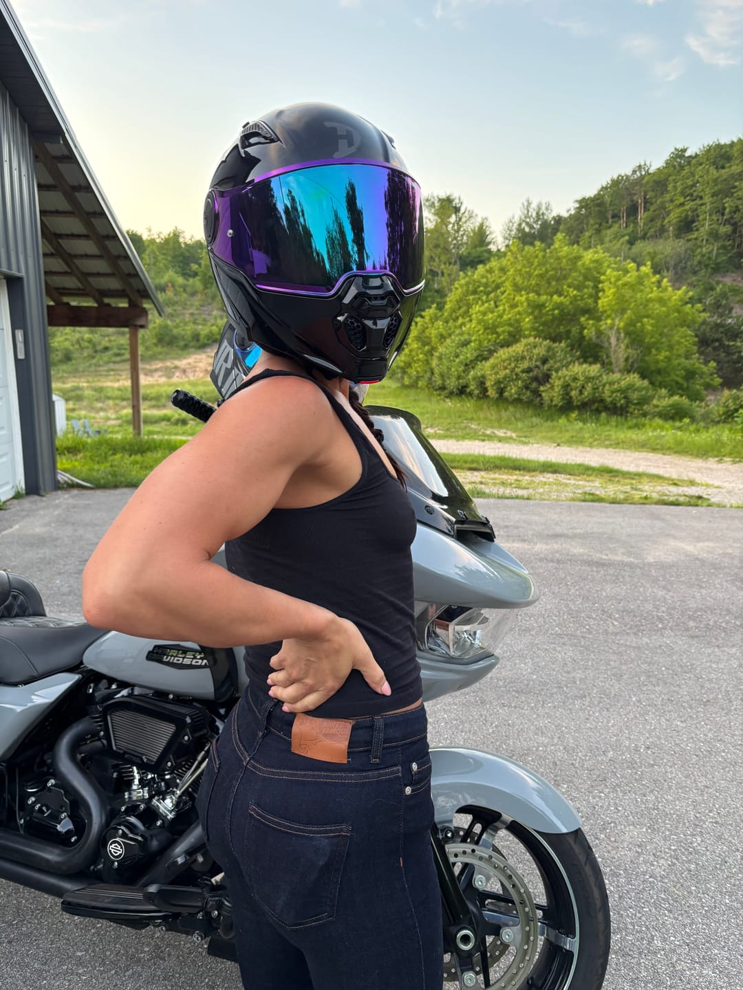 Customer photo review of D.O.T. & ECE Daytona C6- Hi-Gloss Black
