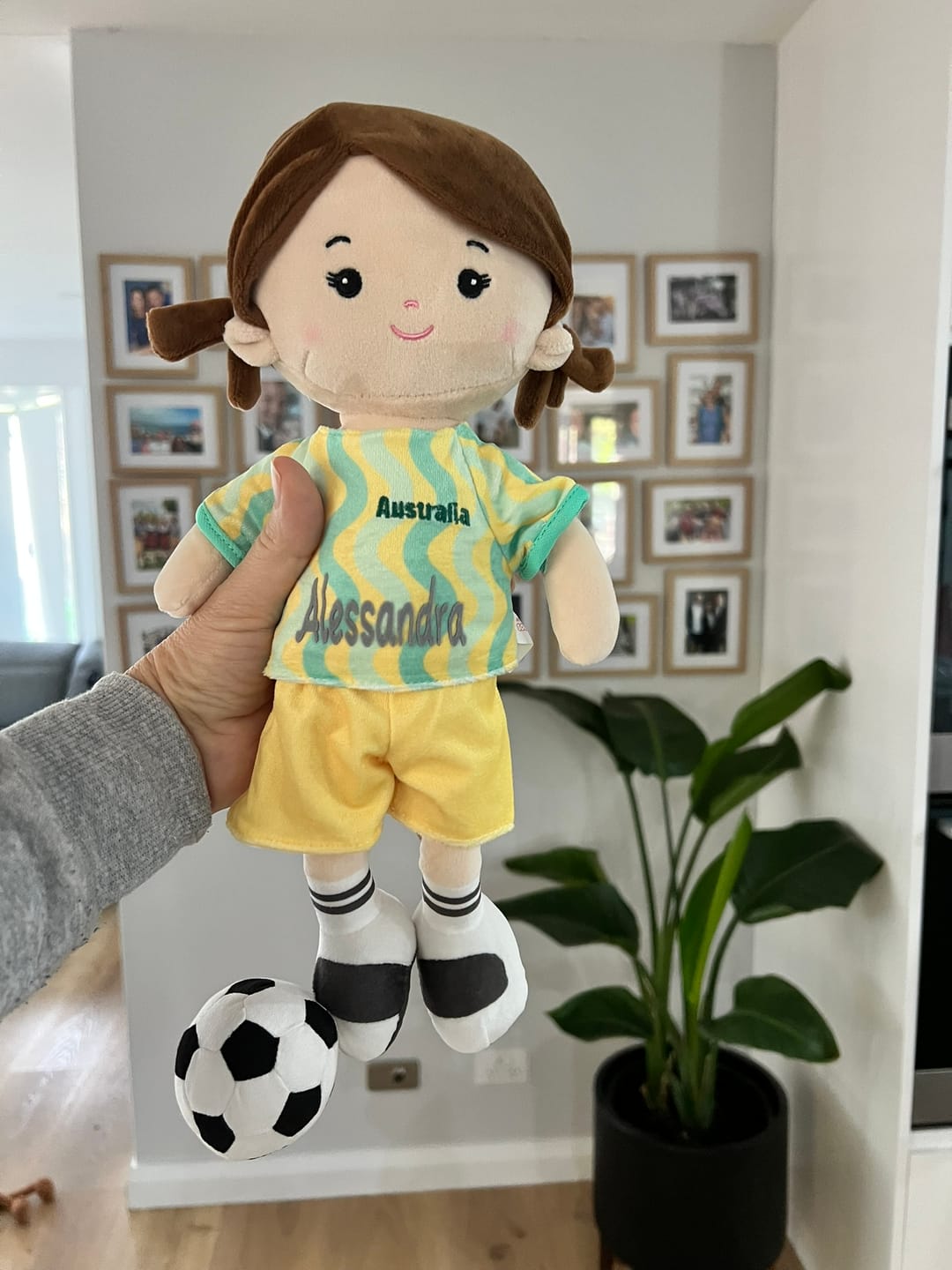 Customer photo review of [PRE-ORDER] Personalized Soccer Girl - AUS (2 Skin Tones)