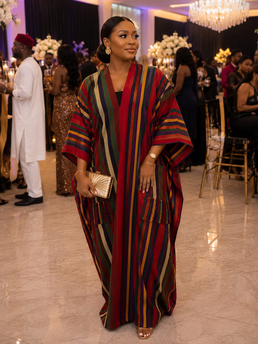 Customer photo review of The Heiress Aso-Oke Bubu