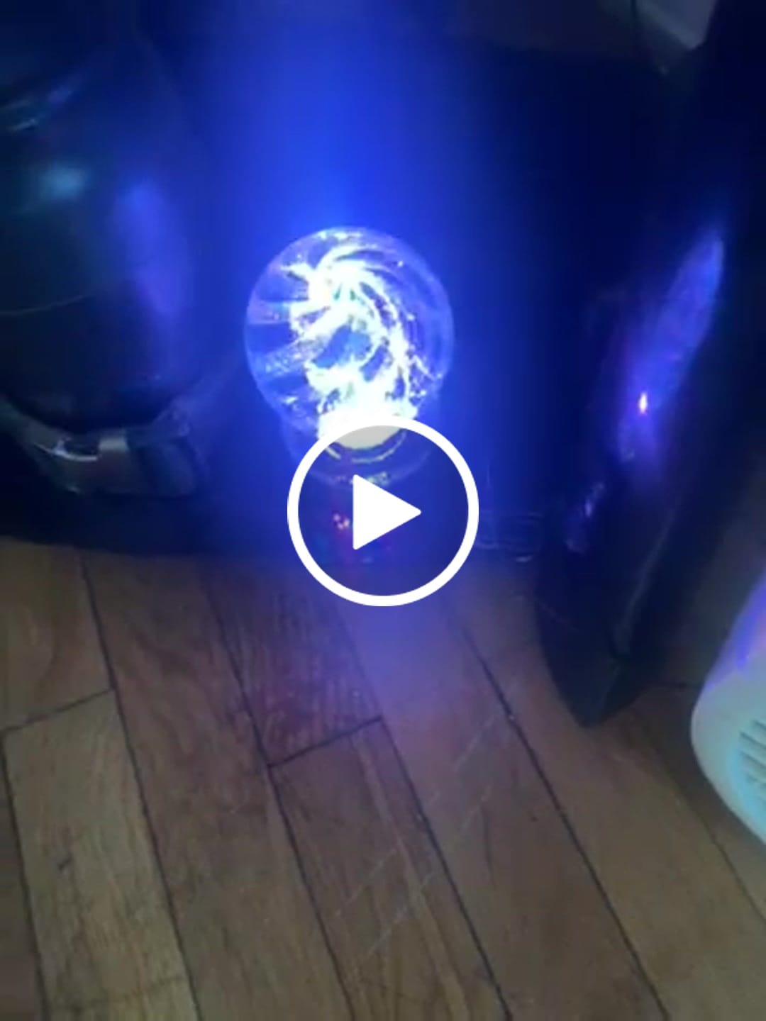 Customer video review of Illuminated Dichroic Rainbow Orb with Cremains
