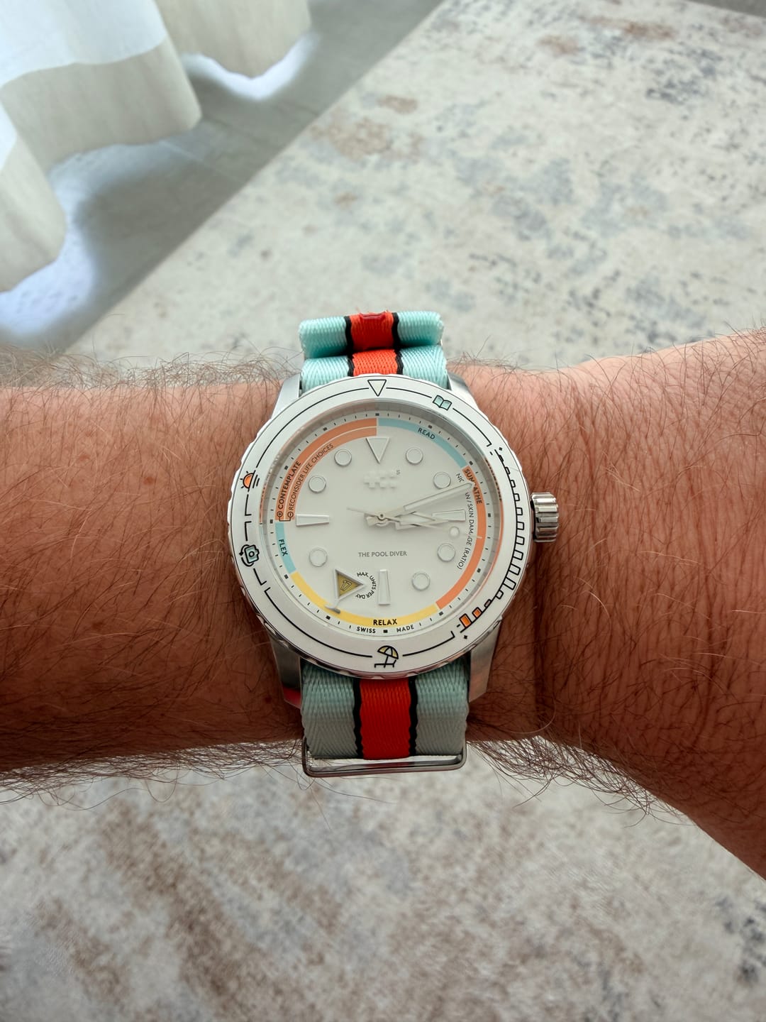 Customer photo review of AlphaPremier - Racing Stripe - Blue Orange Black
