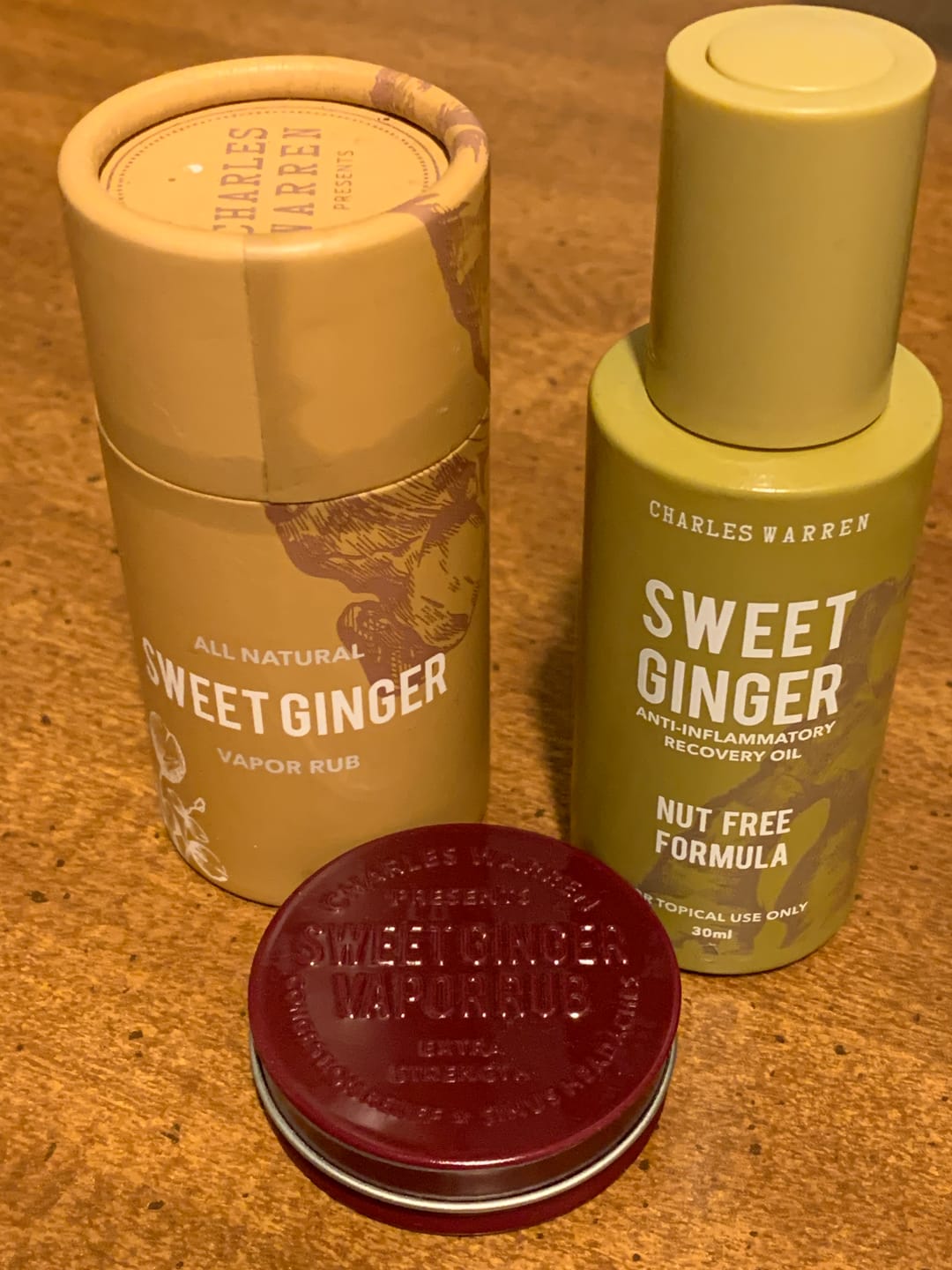 Customer photo review of Extra Strength Sweet Ginger Vapor Rub [Compact]