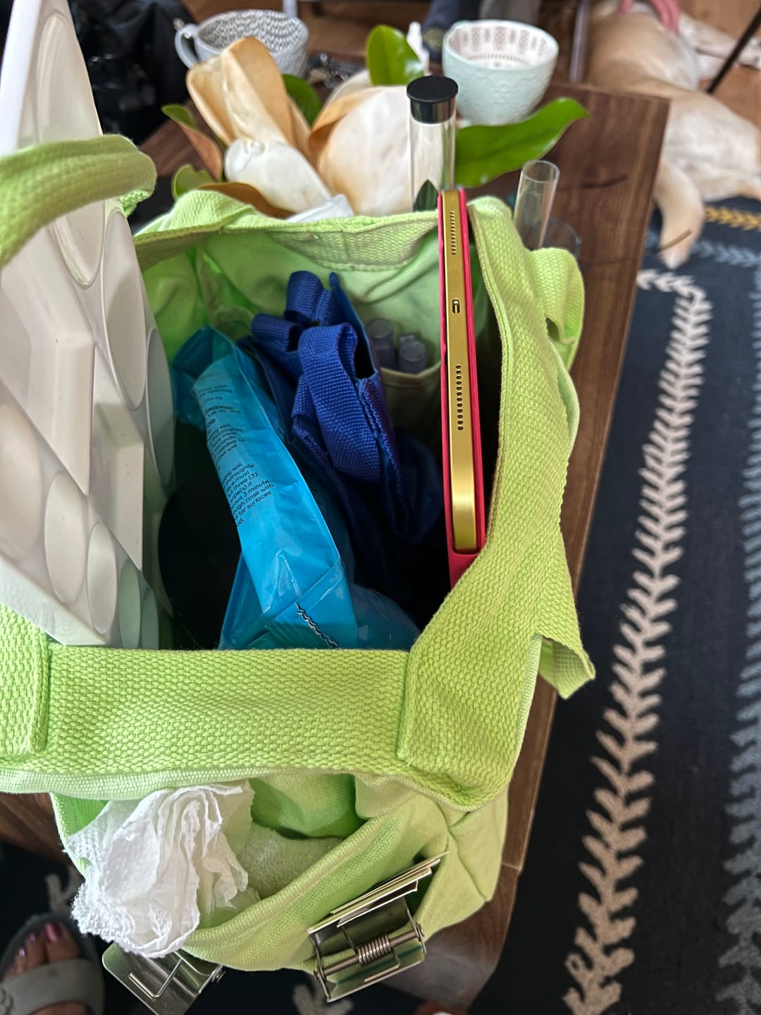 Customer photo review of Soolla® Studio Bag, Lime Drip
