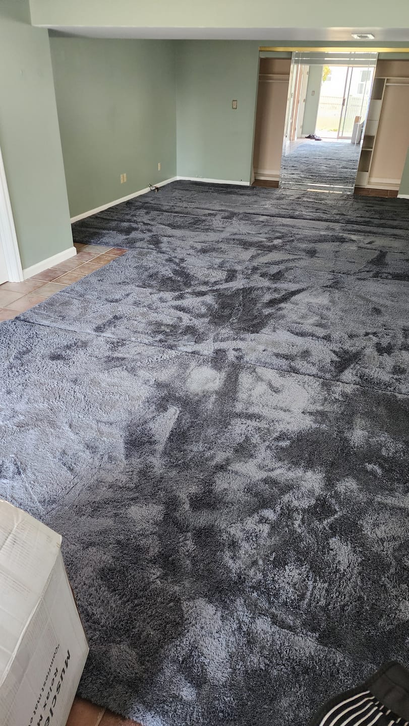 Customer photo review of Deluxe Shaggy Relax Mat - 1.4" Thick Foam Base