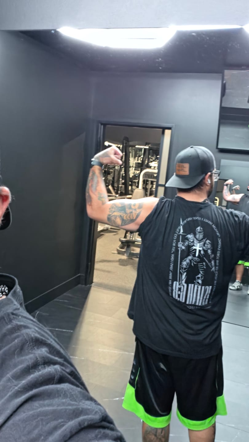 Customer photo review of ISAIAH 6:8 T-shirt