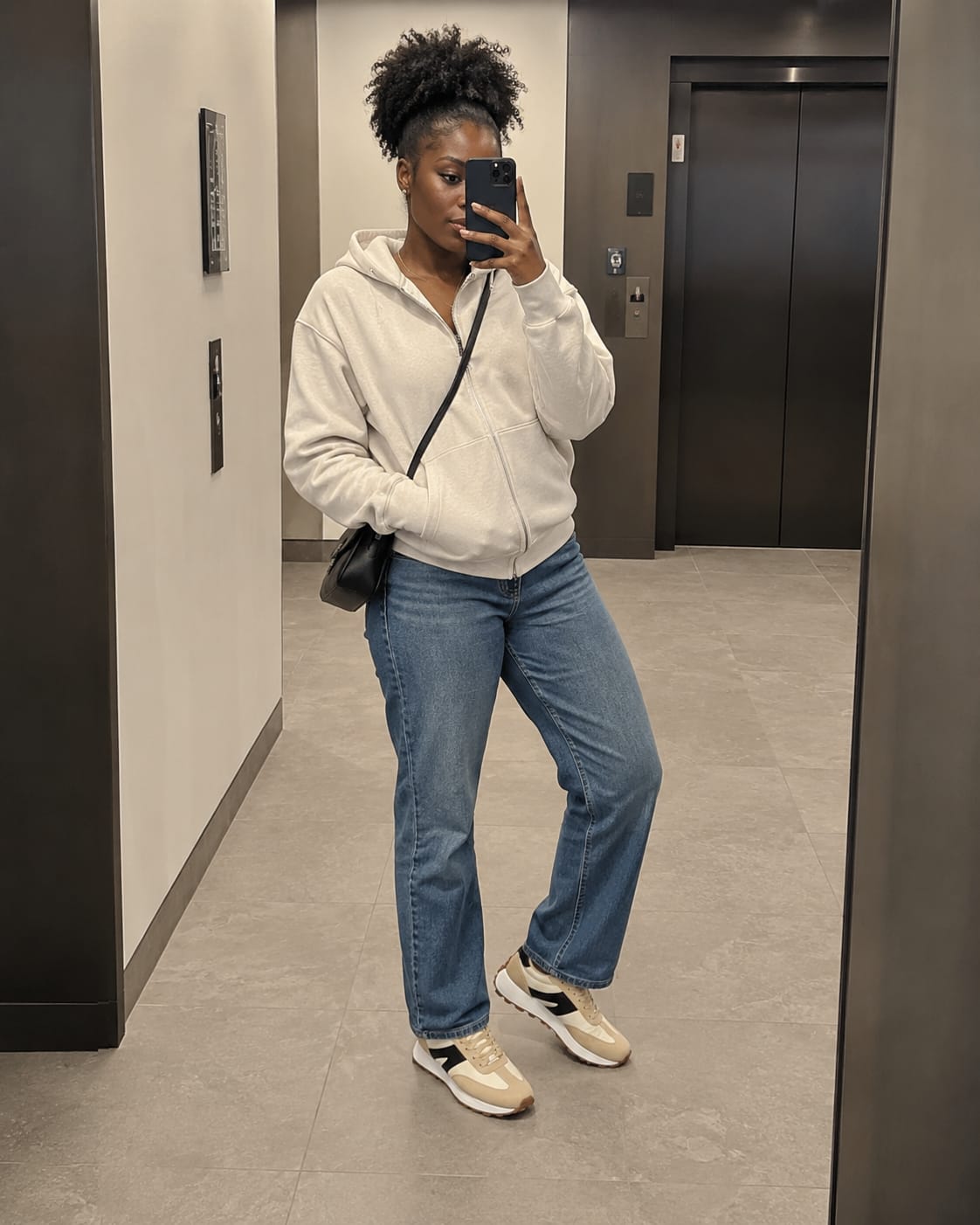 Customer photo review of Lucky Step Retro Platform Sneakers