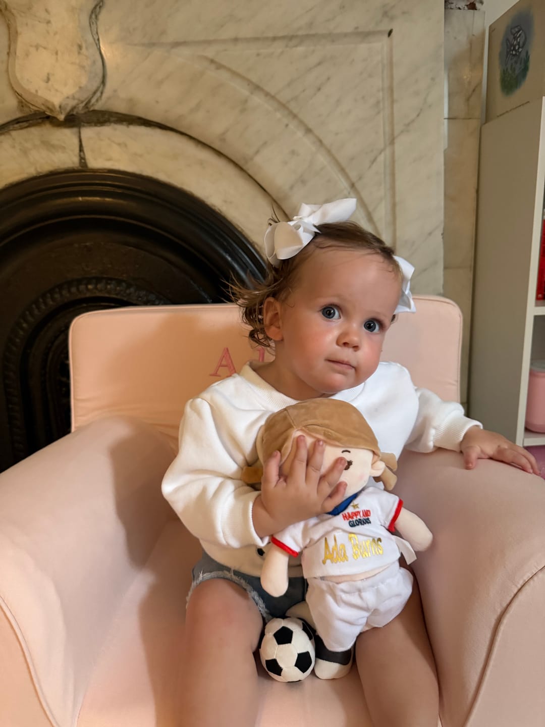Customer photo review of [PRE-ORDER] Personalized Soccer Girl - UK (2 Skin Tones)