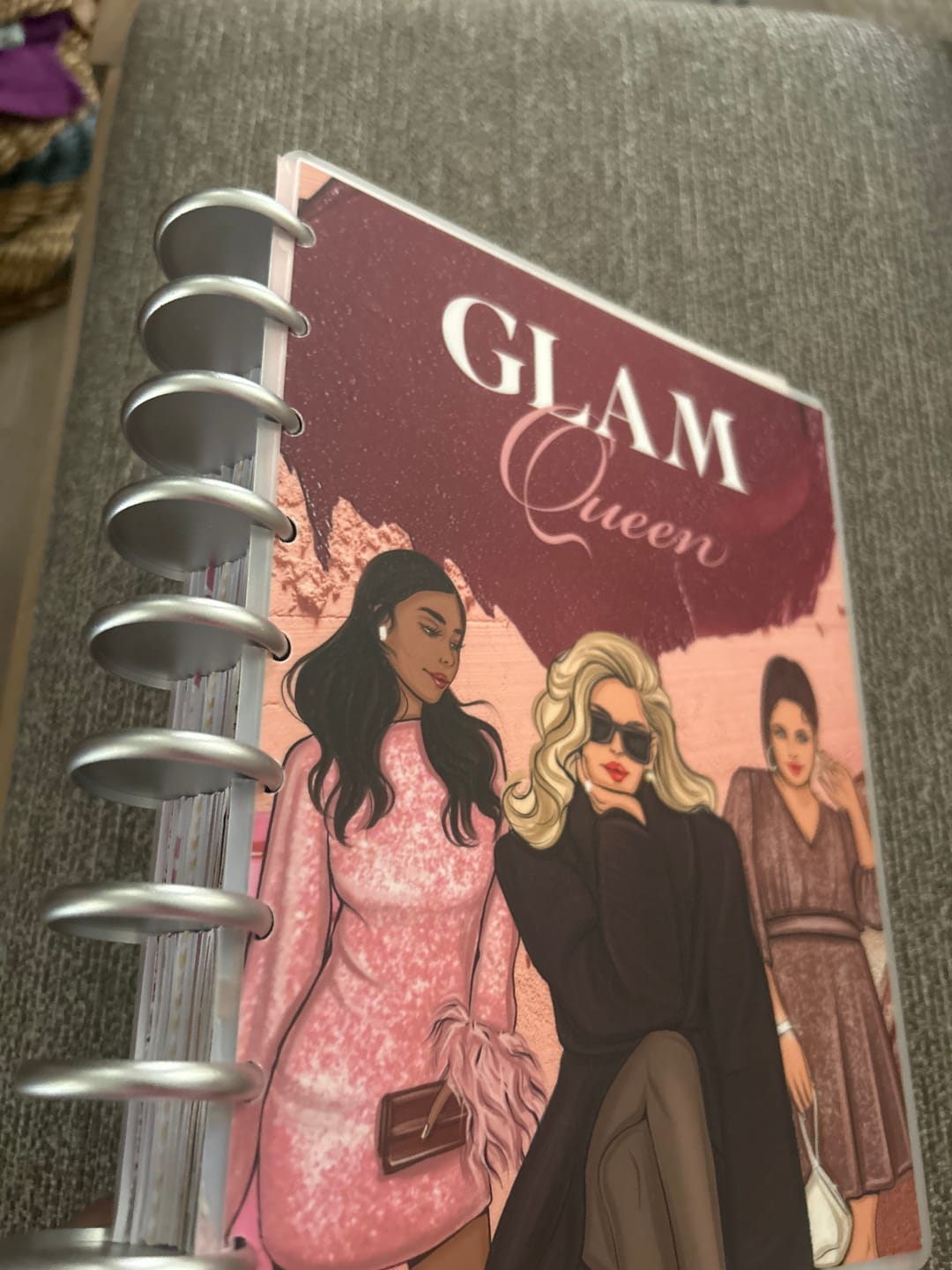 Customer photo review of Silver Metal Planner Disc Set [1.5 IN, 11 PC]