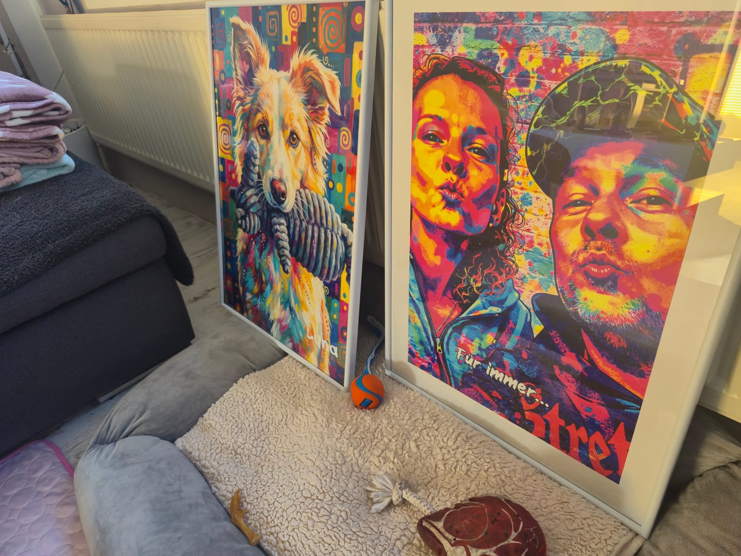 Customer photo review of Streetart Love- Personalisiertes Poster mit Streeart-Effekt für Paare