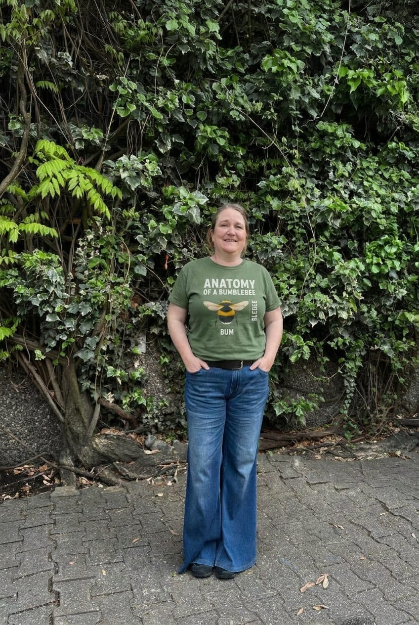 Customer photo review of Bumblebee Anatomy T-shirt