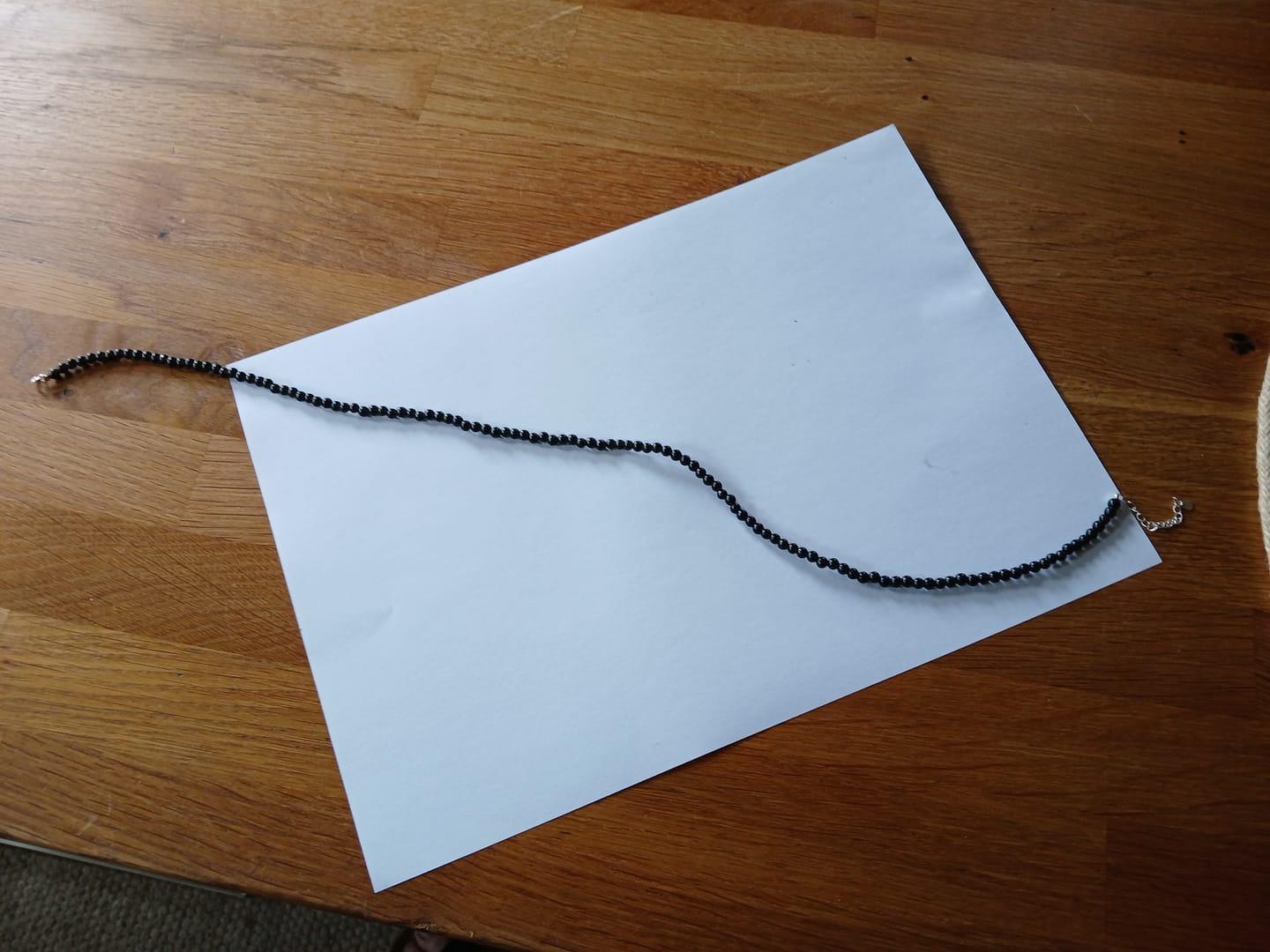 Customer photo review of Obsidian Perlenset - Halskette & Armband