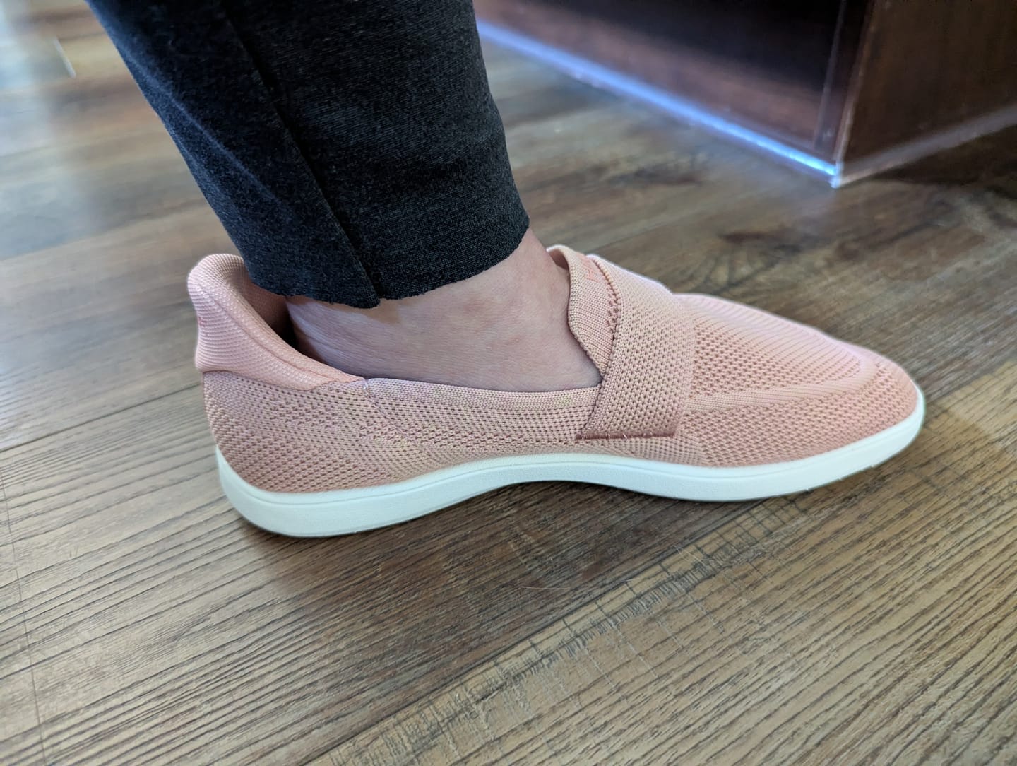 Customer photo review of Valenza - Hands-Free Barefoot Dress Shoe