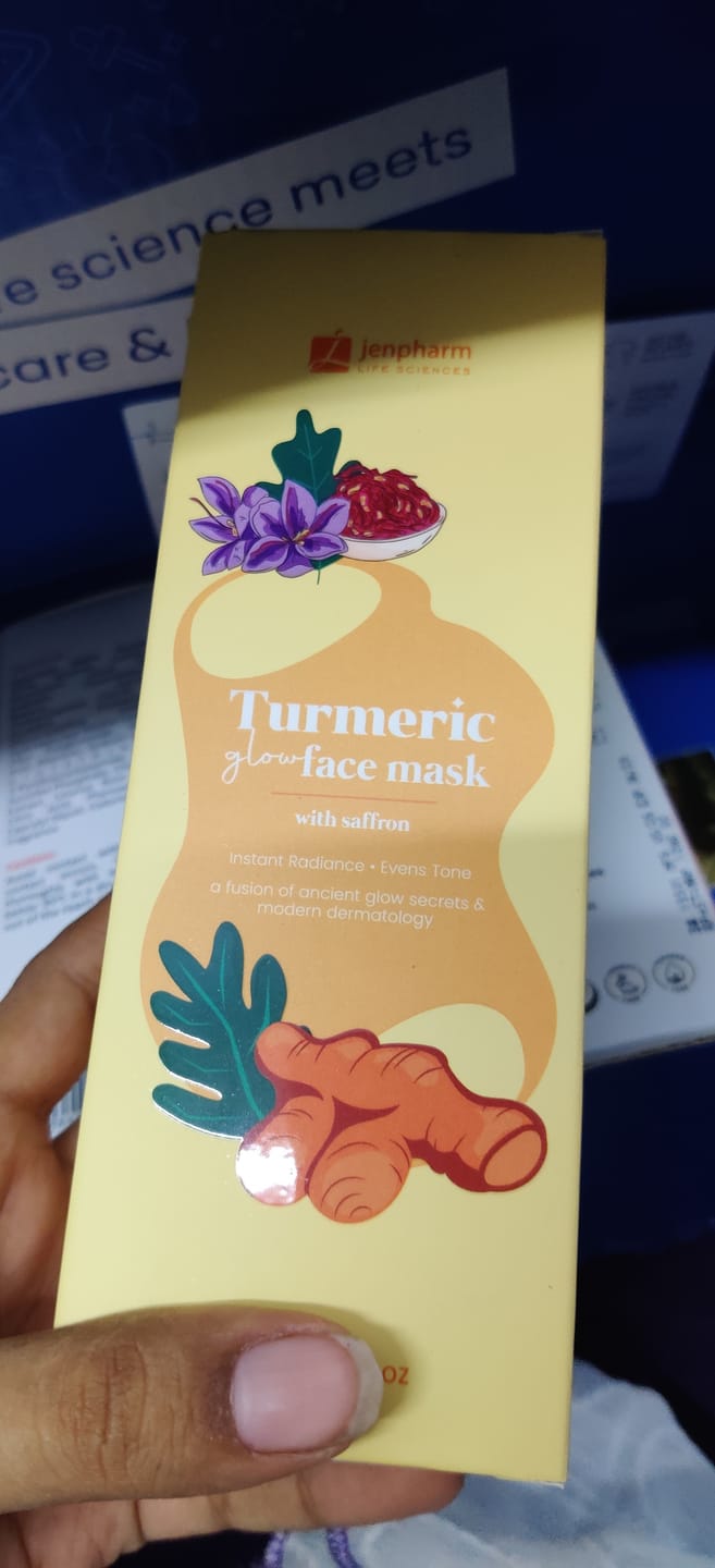 Customer photo review of Turmeric Glow Face Mask