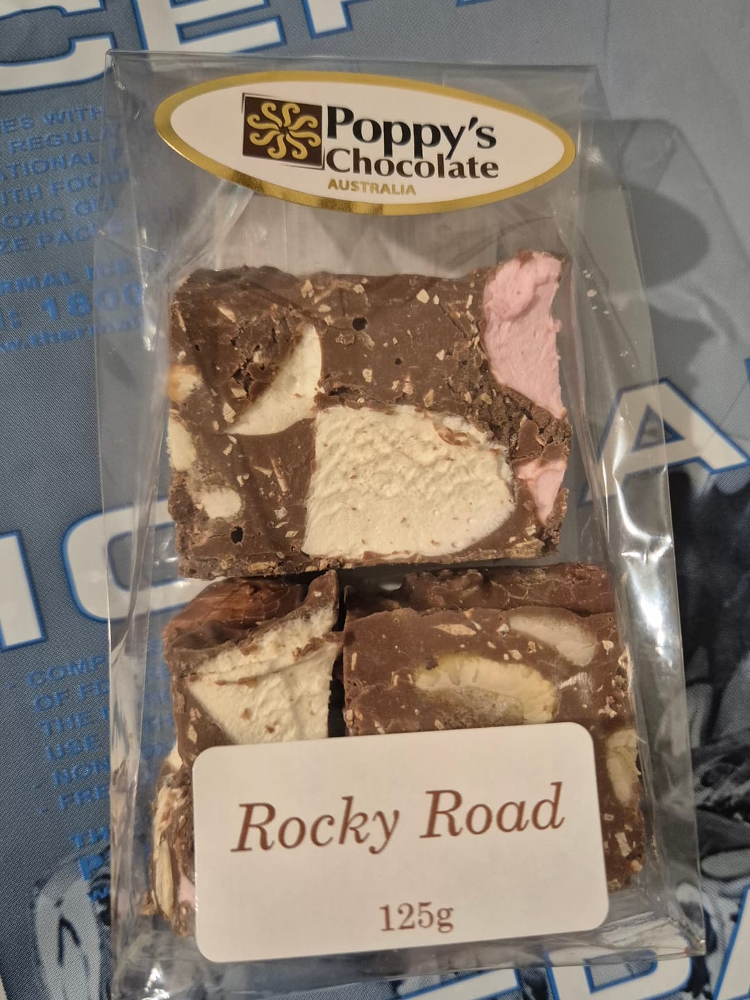 Customer photo review of Rocky Road Peanut and Jellies milk chocolate 125g