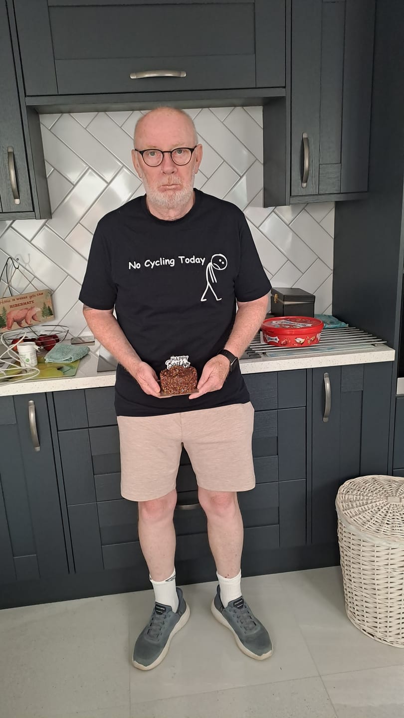Customer photo review of No Cycling Today T Shirt