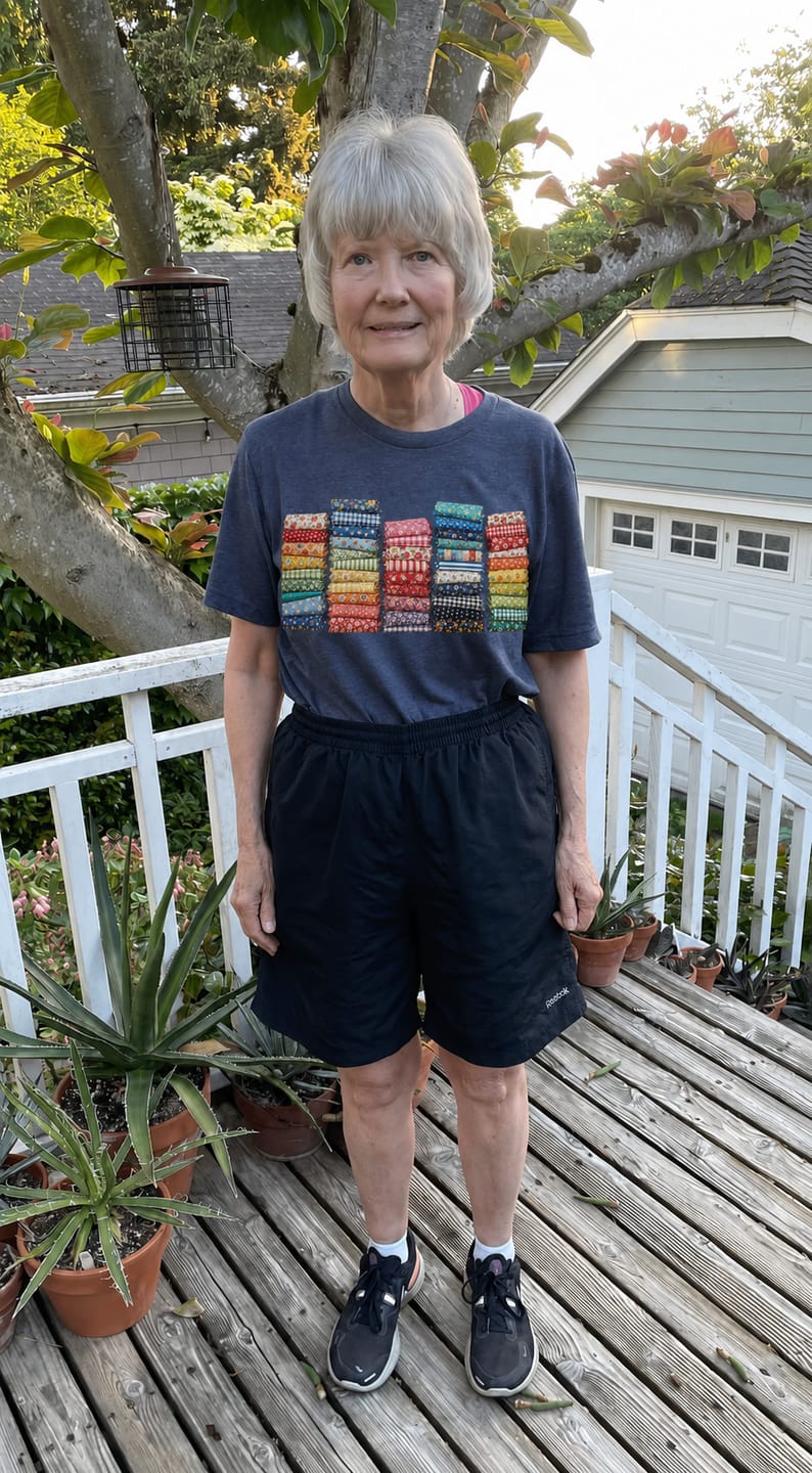 Customer photo review of The Fellowship of the Quilt T-shirt
