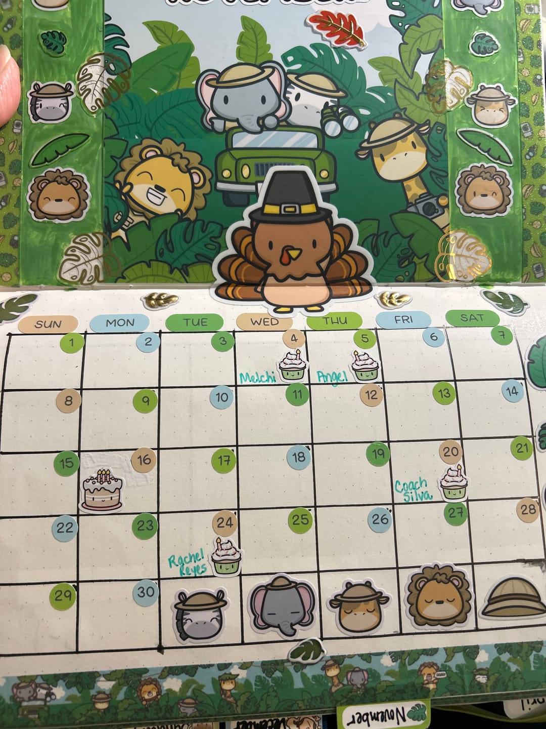Customer photo review of Birthday Cake! Planner Stickers