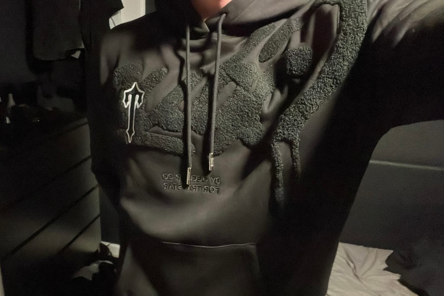 Customer photo review of Geedup x Trapstar Handstyle Irongate T Hoodie Black