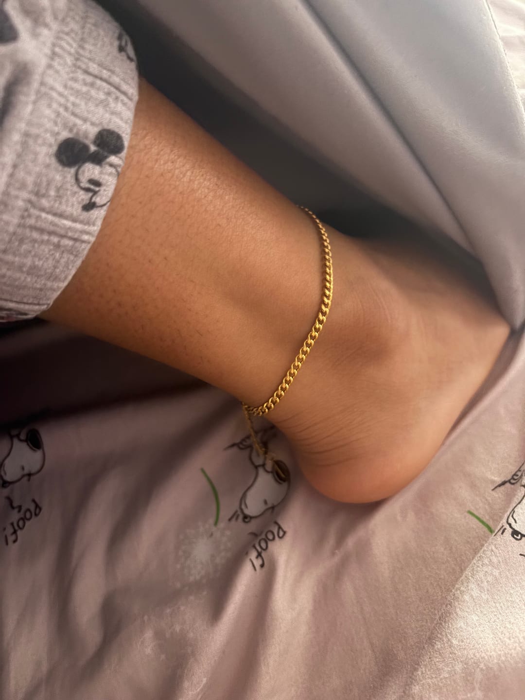 Customer photo review of Cuban Link Anklet - 3mm