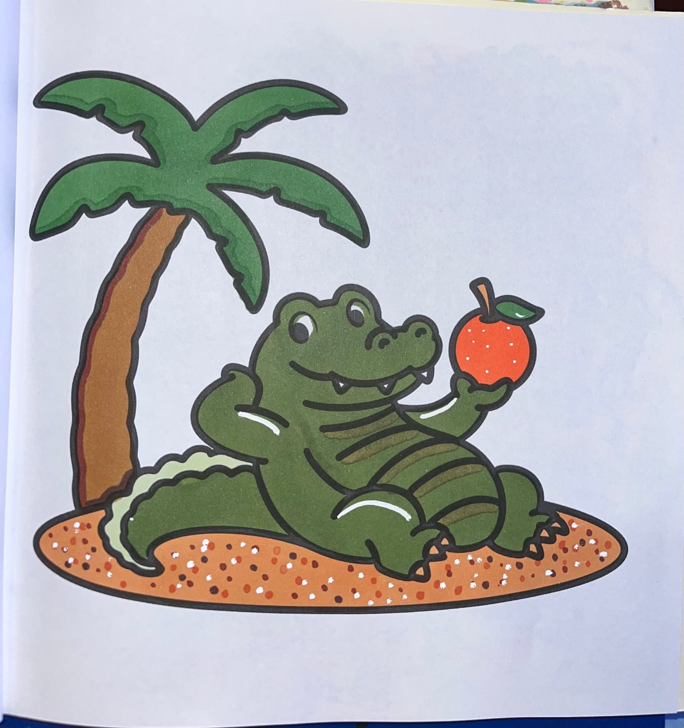 Customer photo review of Road Trip USA Coloring Book & Reusable Protective Sheet by Wook Books