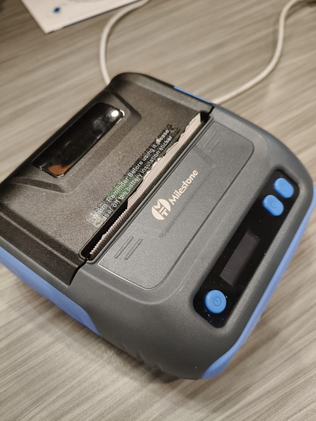 Customer photo review of 80mm (3-inch) Wireless Bluetooth Thermal Receipt & Label Printer - Portable