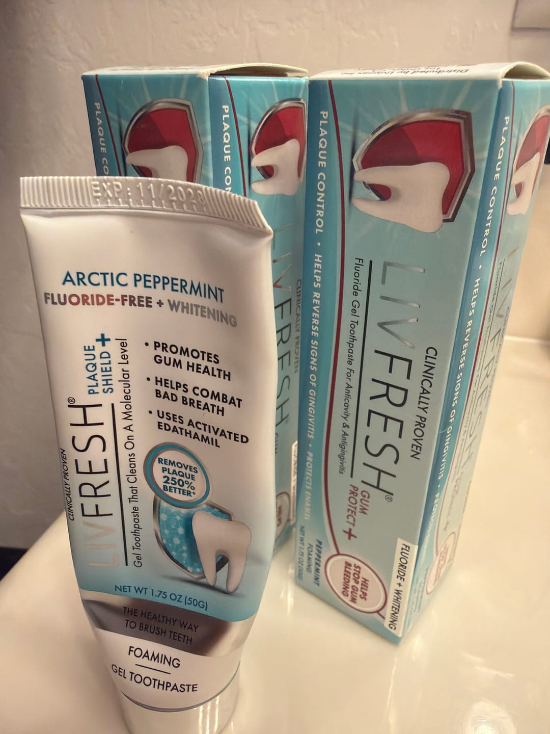 Customer photo review of LIVFRESH Gum Protect+ - 3 Pack