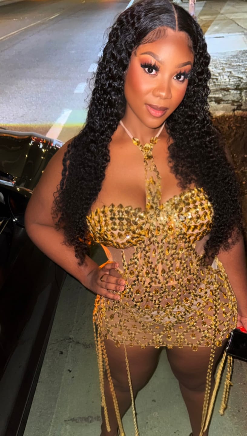 Customer photo review of Aoki Gold Dress Set (Ready To Ship)