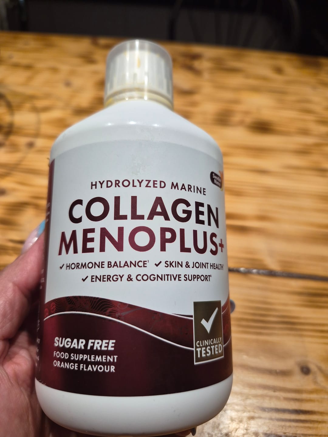 Customer photo review of Swedish Nutra - Collagen Menoplus+, skystas jūrinis kolagenas brandesnio amžiaus moterims, 500 ml