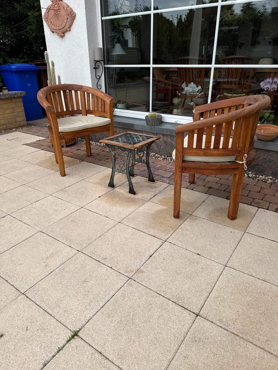 Customer photo review of 2 x Teak garden furniture San Francisco chair, Free Cushions
