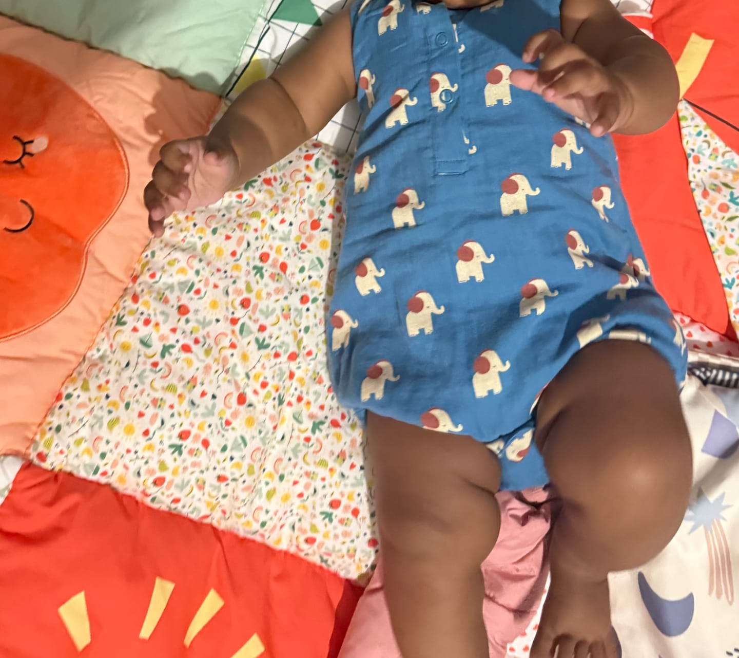 Customer photo review of Blue Elephants Bubble Body