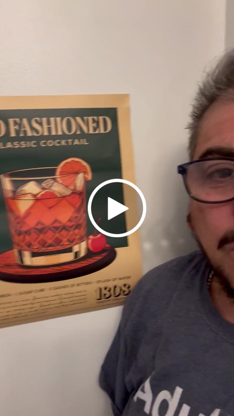 Customer video review of Old Fashioned - Classic Cocktail Poster