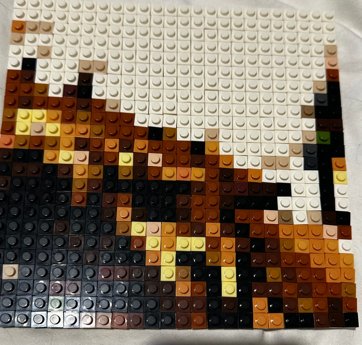 Customer photo review of Custom Design Brick Mosaic - 3x3 baseplates