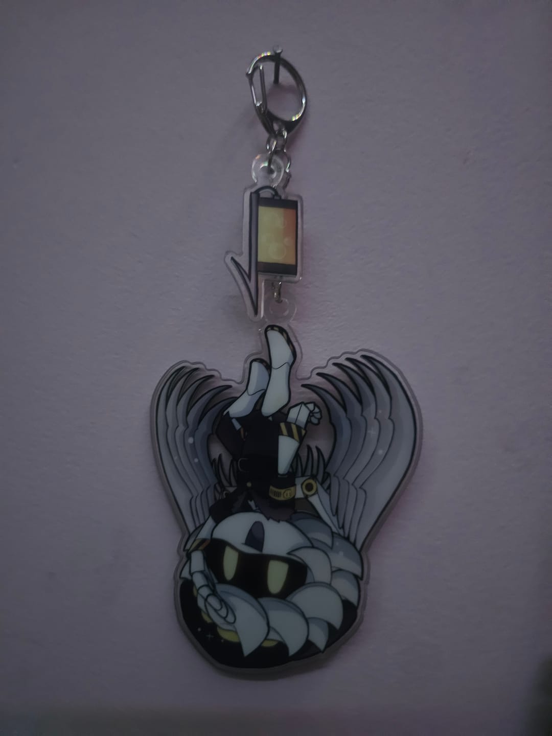 Customer photo review of N Hang Tail Keychain
