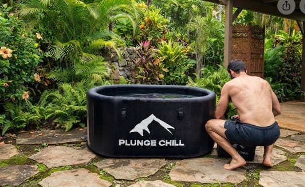 Customer photo review of Cold Plunge Chiller + Pro Tub