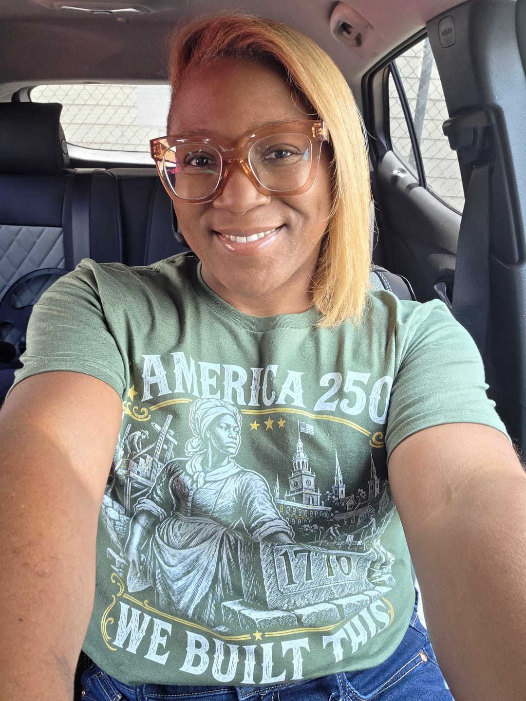 Customer photo review of We Built This Legacy Tee