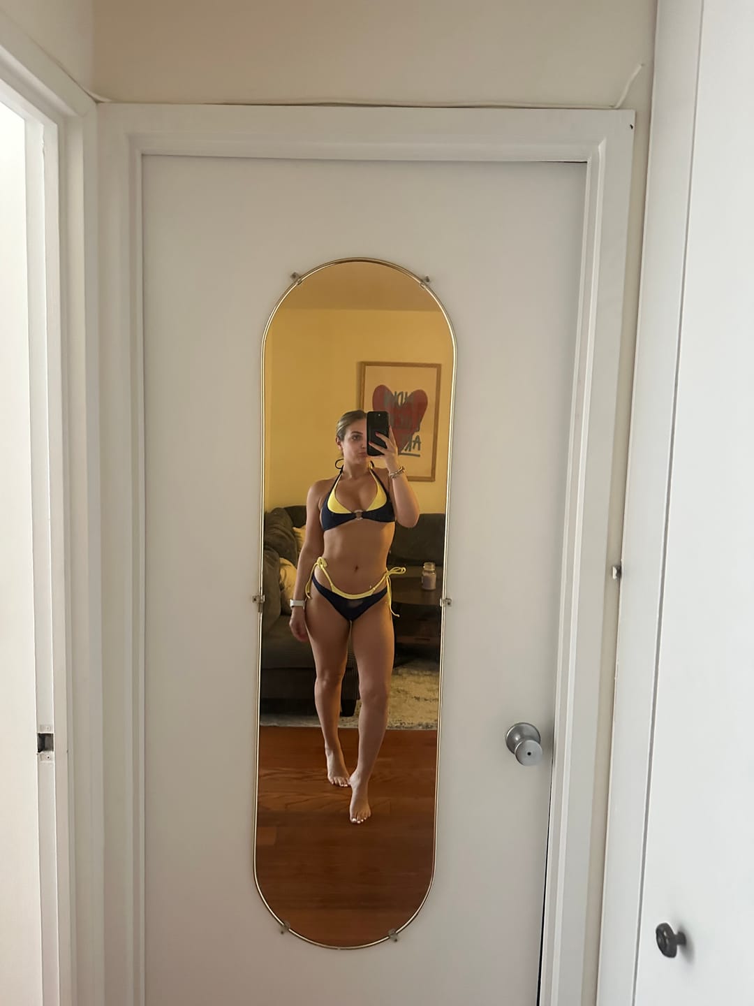 Customer photo review of Seamolly Colorblock Two Tone O Ring Double Layer Bikini Set