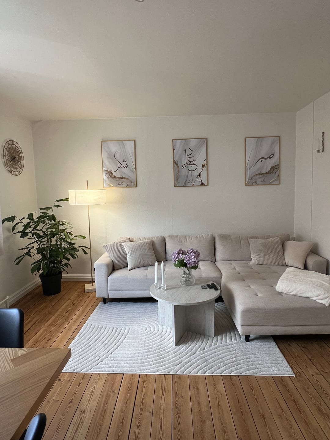 Customer photo review of Shukr, Dua, Sabr - Grey Golden Marble (Poster Set)