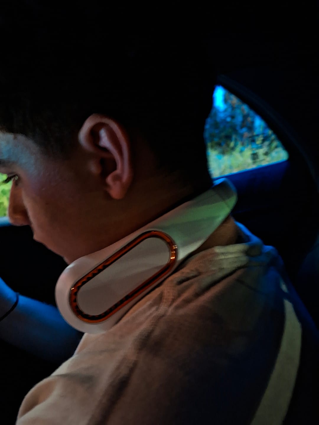Customer photo review of Portable Neck Fan