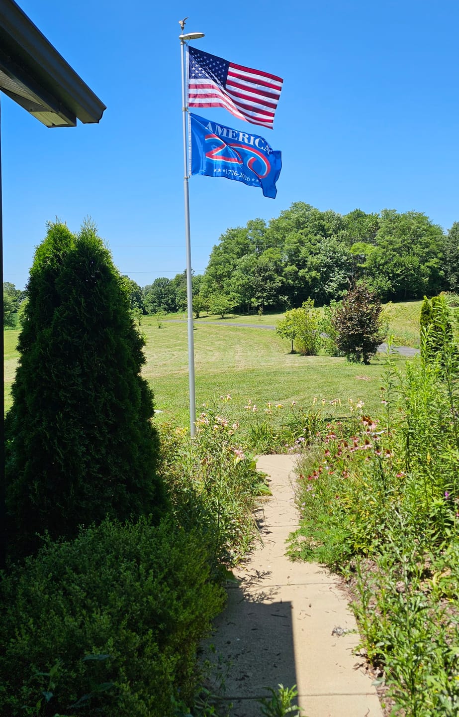 Customer photo review of America 250 Flag 2026 - 3x5 ft Semi quincentennial Celebration Banner