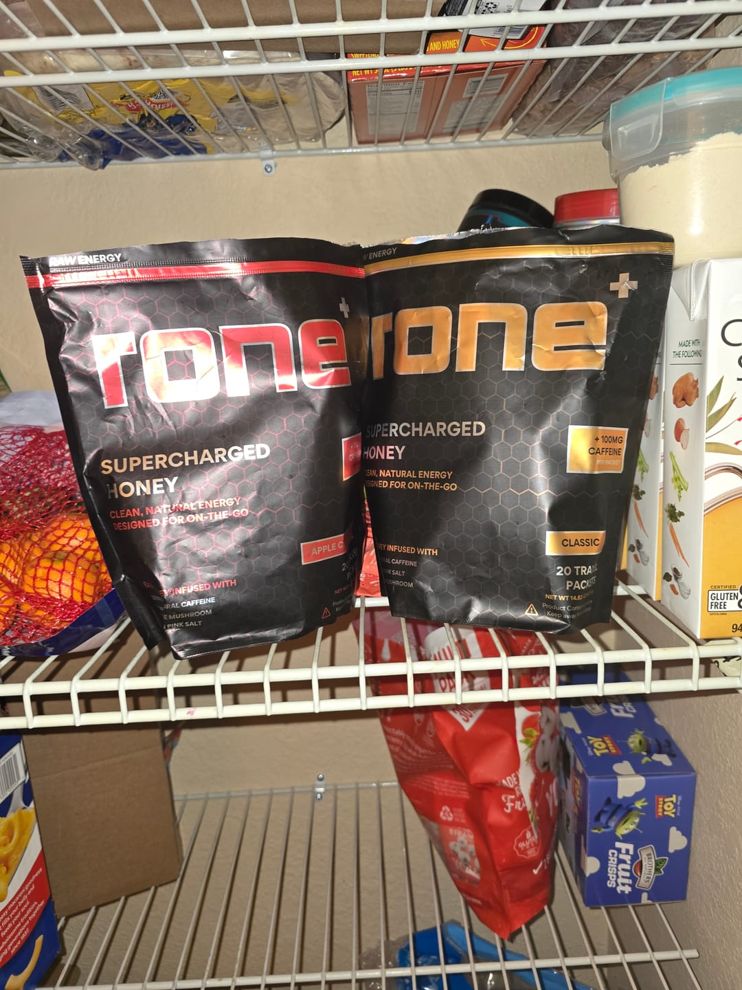 Customer photo review of 100mg Caffeine - Apple Cinnamon - SuperCharged Honey (20-Pack)
