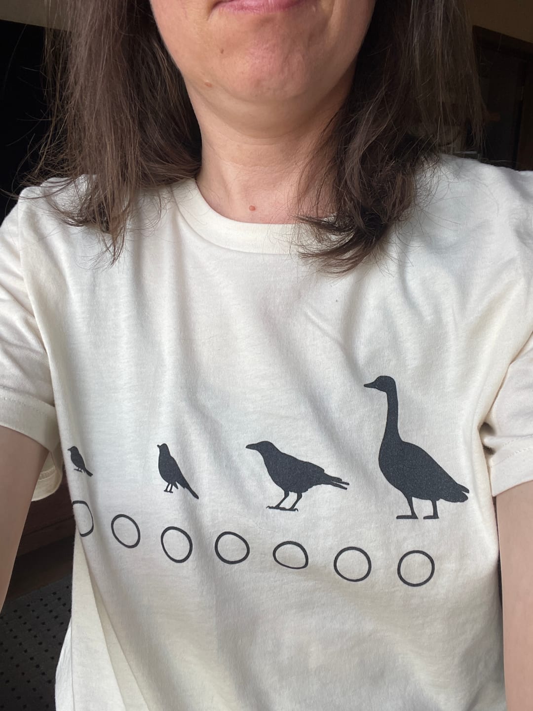 Customer photo review of Bird Size Tee