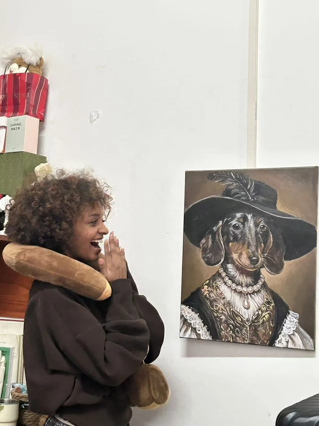 Customer photo review of Design Your Own | Royal Style | Hand-painted Pet Portrait