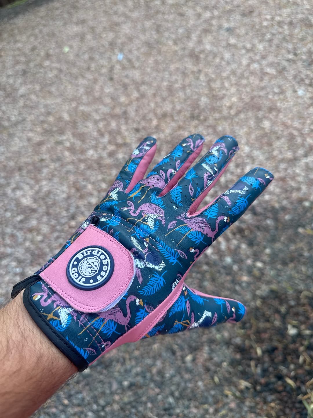 Customer photo review of Blue Flamingo Glove